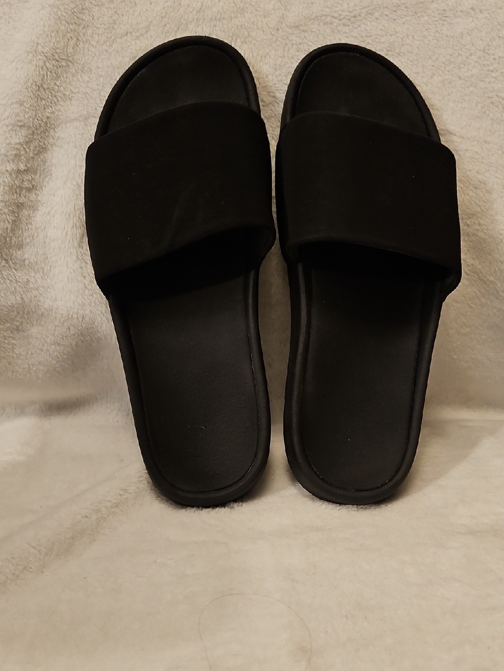 Black Slide Sandals for Women - Comfortable Everyday Slides